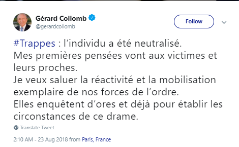 وزير الداخلية الفرنسي: مرتكب حادث باريس قتل أمه وأخته