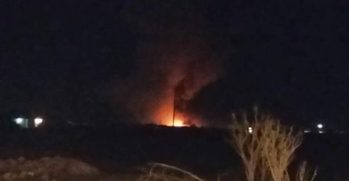 صورة الحريق الناتج