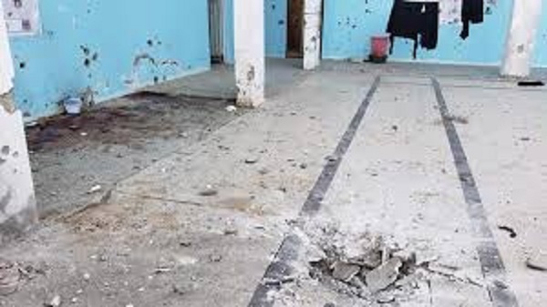 قصف قسم النساء فى